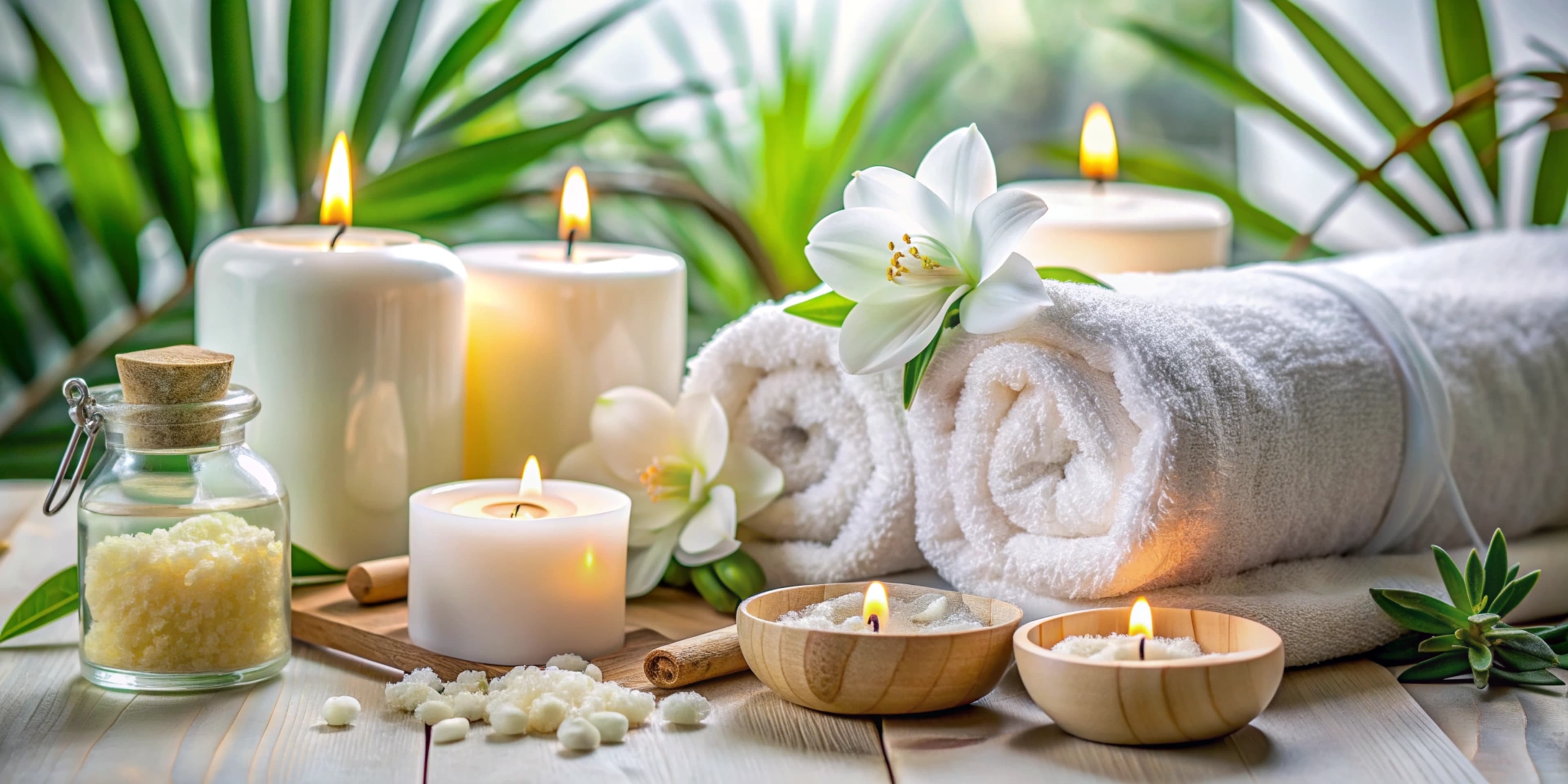 Rauhallinen thaihierontahuone Nordic Thai Wellness -salongissa